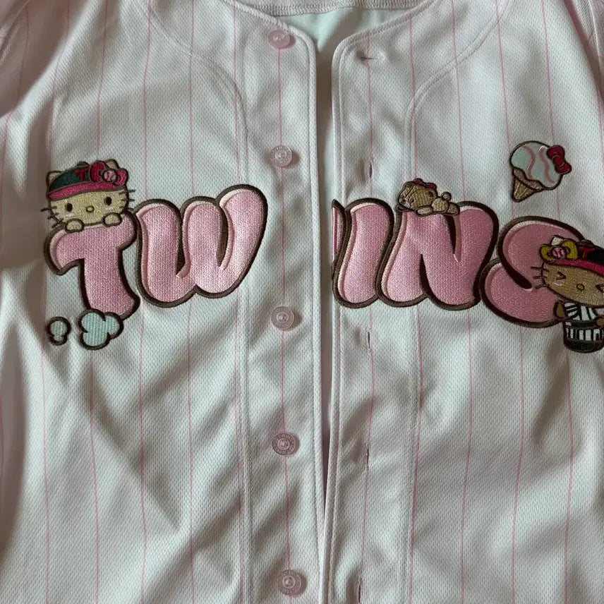 [BUNJANG] LG Twins x Tanning Kitty Collaboration Jersey - Size 100 / Lg트윈스 태닝키티 콜라보 유니폼 100사이즈