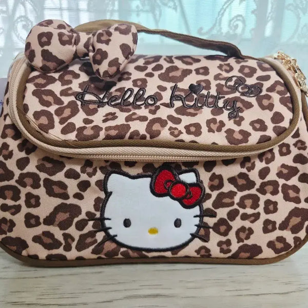 [BUNJANG] Hello Kitty Leopard Print Pouch / 키티 레오파드 호피 파우치