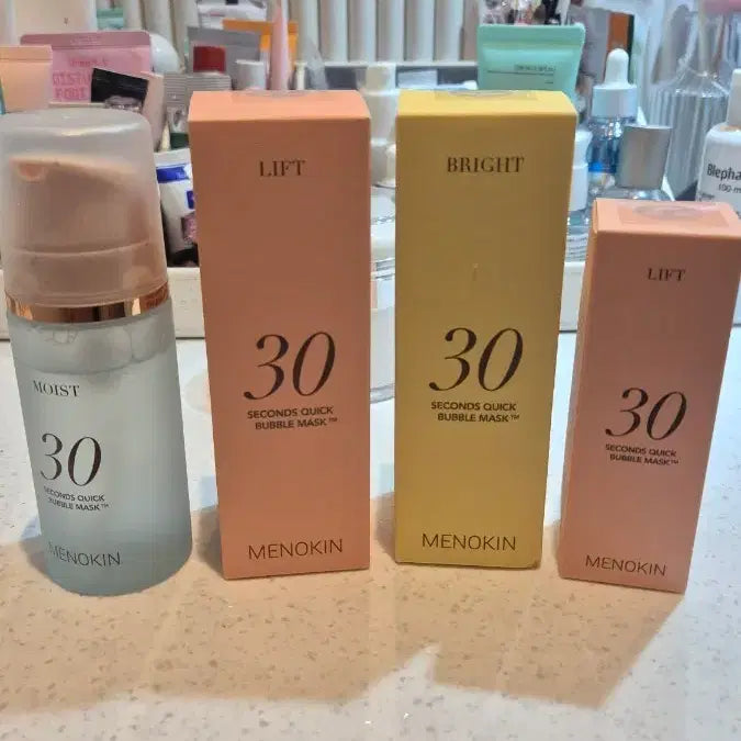 [BUNJANG] Menokin Bubble Mask (Bright, Lifting, Moist) Mini Set / 올영1위 메노킨 버블마스크