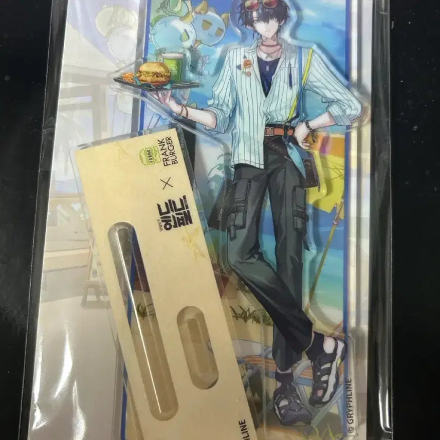 [BUNJANG] Endfield Frank Burger Collaboration Camus Acrylic Stand / 엔드필드 프랭크 버거 콜라보 카뮤 아크릴 스탠드 판매