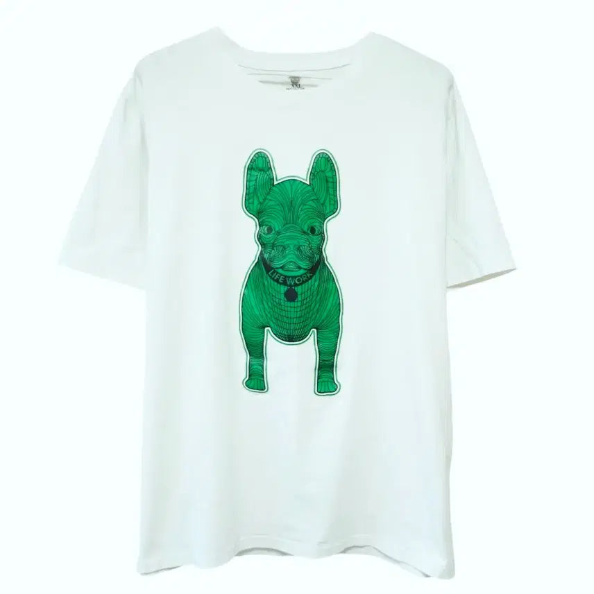 [BUNJANG] Life Work T-shirt White / 라이프워크 반팔티셔츠 100-105