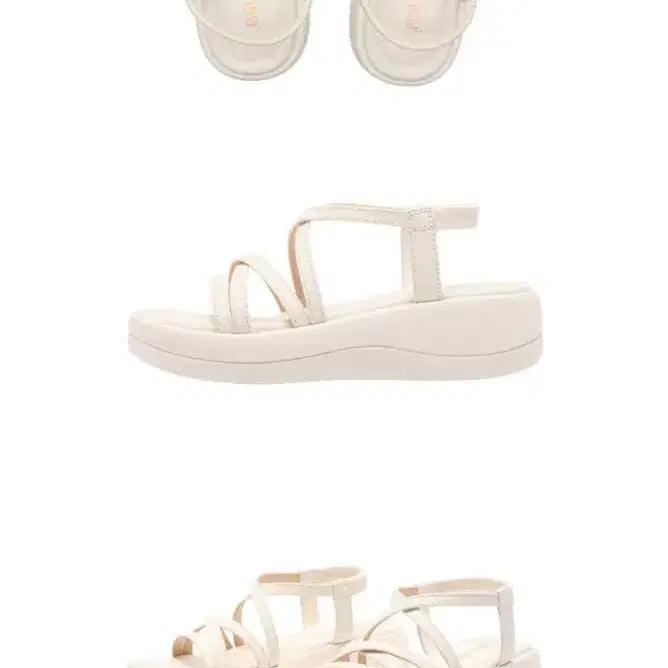 [BUNJANG] BRUMAS 26SS Natural Cowhide Strap Wedge Sandals / 브루마스 26SS 천연소가죽 스트랩 통굽샌들