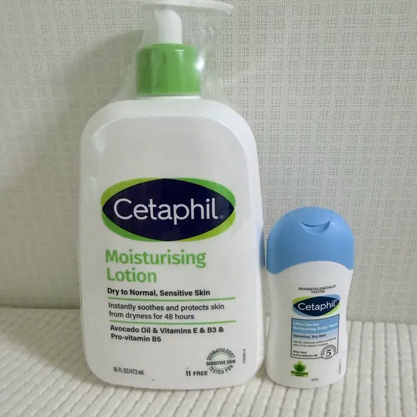 [BUNJANG] Cetaphil Moisturizing Lotion 473ml + Body Wash 50ml Bundle / 새상품) 세타필 로션