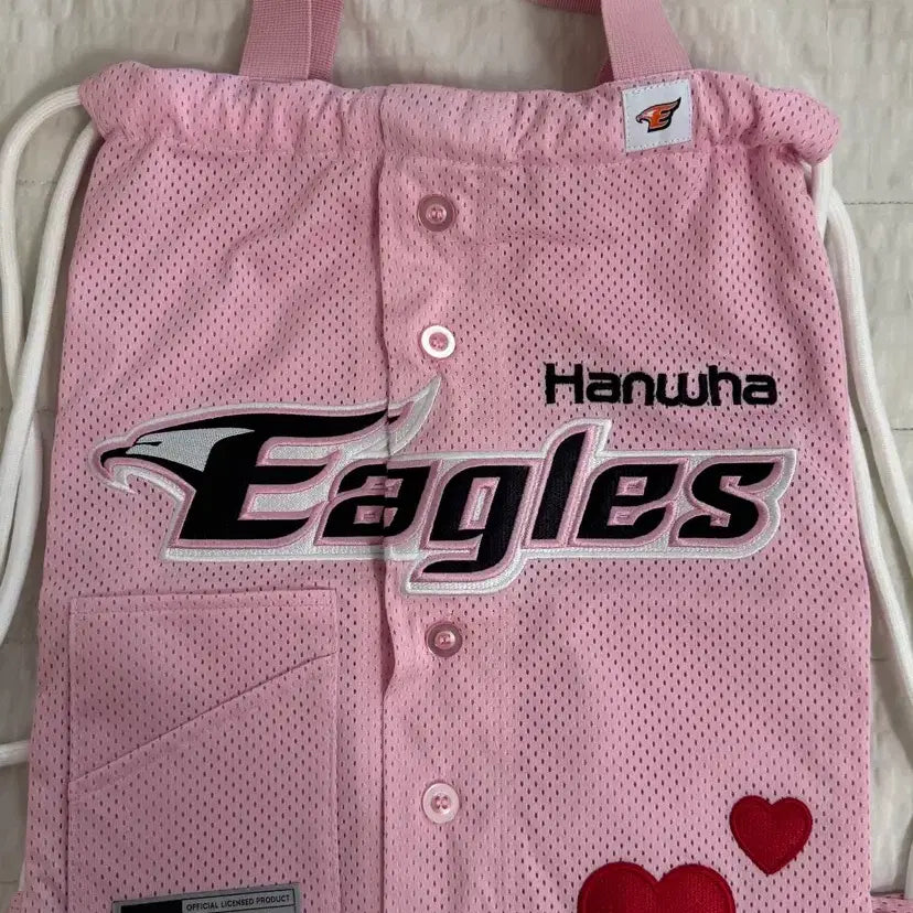 [BUNJANG] Hanwha Eagles Pink Gym Sack / 한화이글스 핑크 짐색