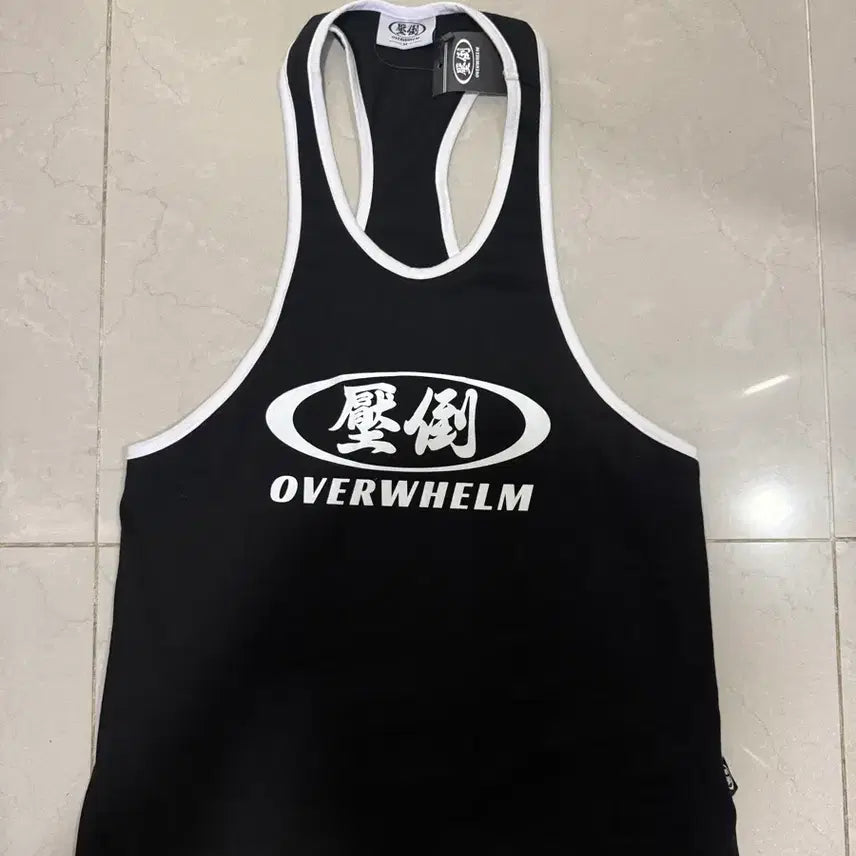 [BUNJANG] Appdo Circular Logo Sleeveless Top (Black, M) / [당일출고,M사이즈] 새상품 압도 원형로고 나시