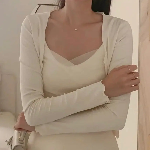 [BUNJANG] Lebonaci Sleeveless Cardigan Set / 르보나시+가디건세트