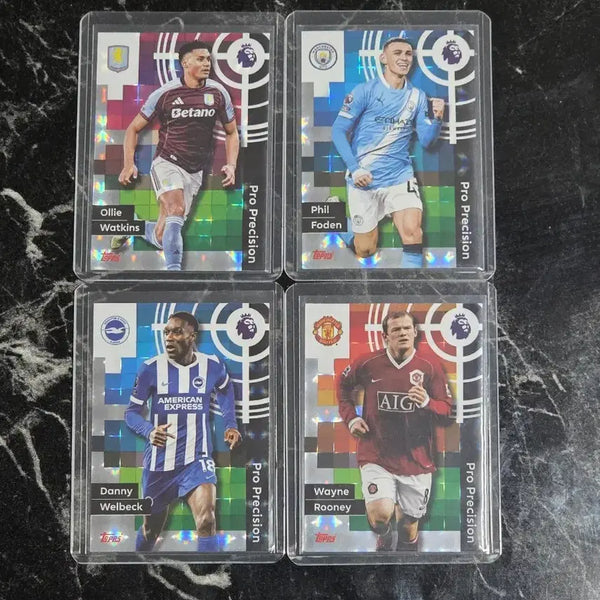 [BUNJANG] Topps Pro Precision Insert Set (Rooney/Foden/Watkins/Welbeck) / 탑스 Pro Precision 인서트 4장 일괄 (루니/포든/와트킨스/웰벡)
