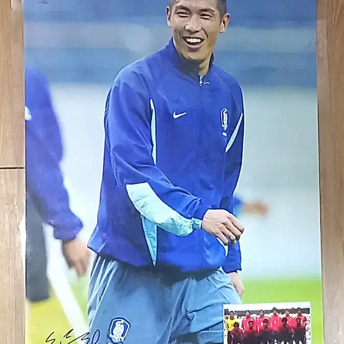 [BUNJANG] Cha Du-ri Signed Coated Bromide Photobook / 차두리 국가대표 축구선수 싸인 코팅 브로마이드 화보