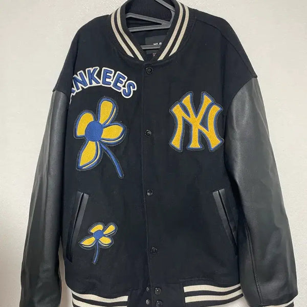 [BUNJANG] New York Yankees Baseball Jacket Black / 뉴욕 양키스 야구 점퍼 검정