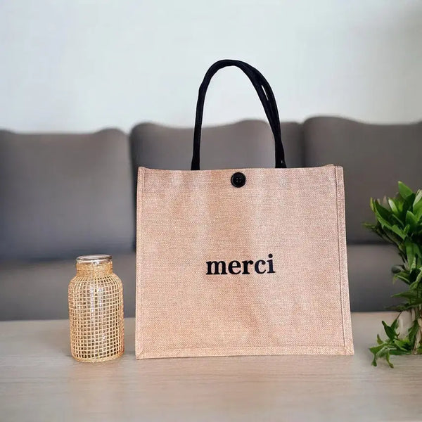 [BUNJANG] Merci Rattan Picnic Tote Bag / [새상품/6,000원] 메르시 라탄 피크닉 토트백