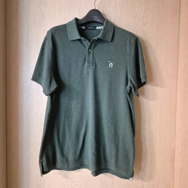 [BUNJANG] Hazzys Short-Sleeve Polo Shirt Green / 헤지스 반팔 카라티 그린사이즈