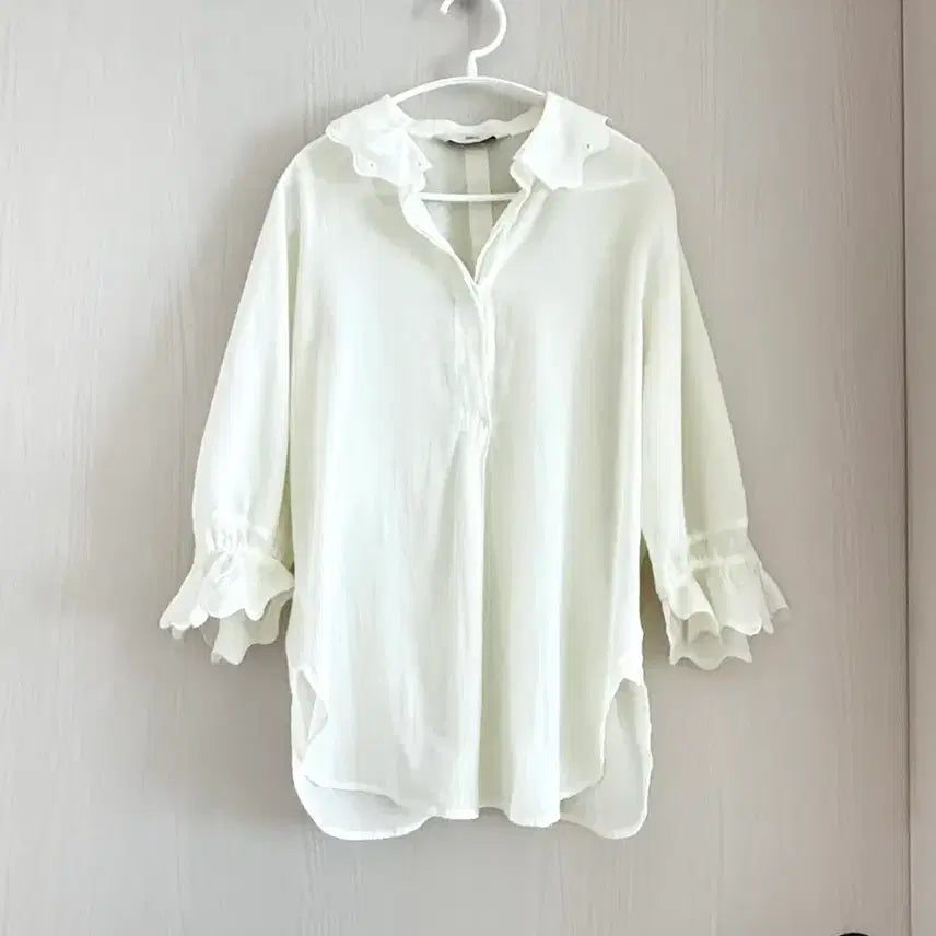[BUNJANG] DEWL Ivory Blouse / 듀엘 아이보리 블라우스