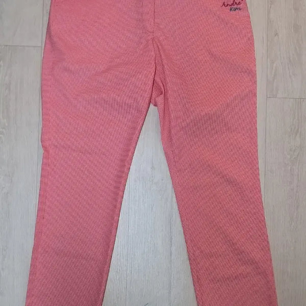 [BUNJANG] Andre Kim Pink Check Golf Pants / 안드레김 골프바지 70호 핑크 체크 여름용