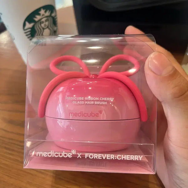 [BUNJANG] Forever Cherry x Medi-Cube Pink Hair Brush / (핑크)포에버체리 메디큐브 헤어 브러쉬 새상품