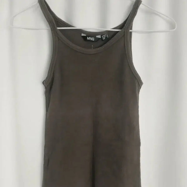 [BUNJANG] MNG Sleeveless Ribbed Tank Top / MNG 민소매 Xs S