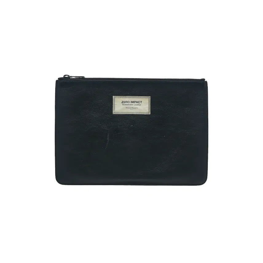 [BUNJANG] Maison Margiela Leather 4-Stitch Pouch Black / 메종마르지엘라 레더 포 스티치 파우치
