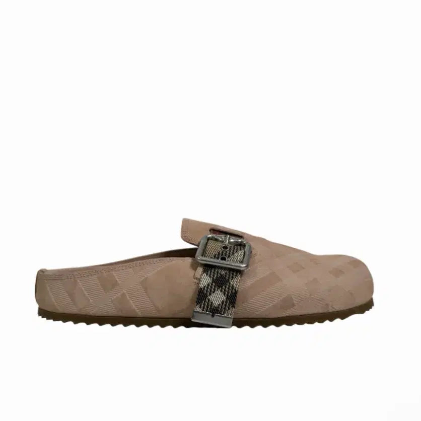[BUNJANG] Burberry 26FW Women's Check Suede Erchen Clogs Flora Pink / [36] 버버리 26fw 여성 체크 스웨이드 어친 클로그 플로라 핑크