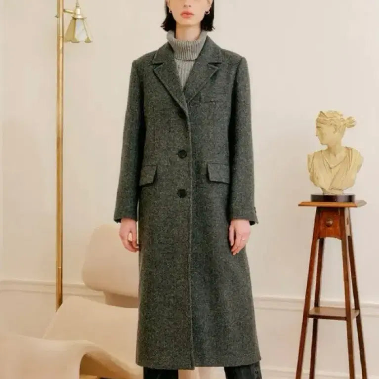[BUNJANG] Lookast Soy Wool Single Coat / 룩캐스트 소이 울 싱글 코트
