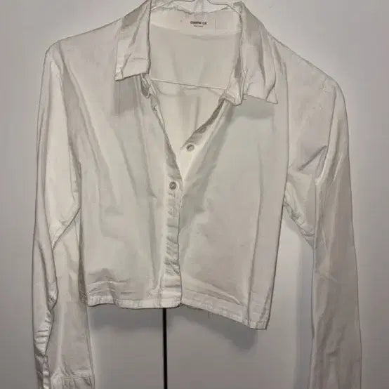 [BUNJANG] Cropped White Shirt / 크롭흰셔츠