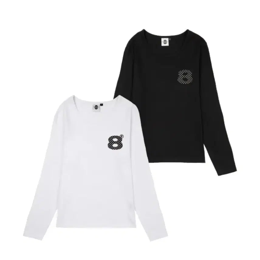 [BUNJANG] Prime Eight Long Sleeve Shirt White / 프라임에이트 긴팔 슬리브 화이트 (교신)