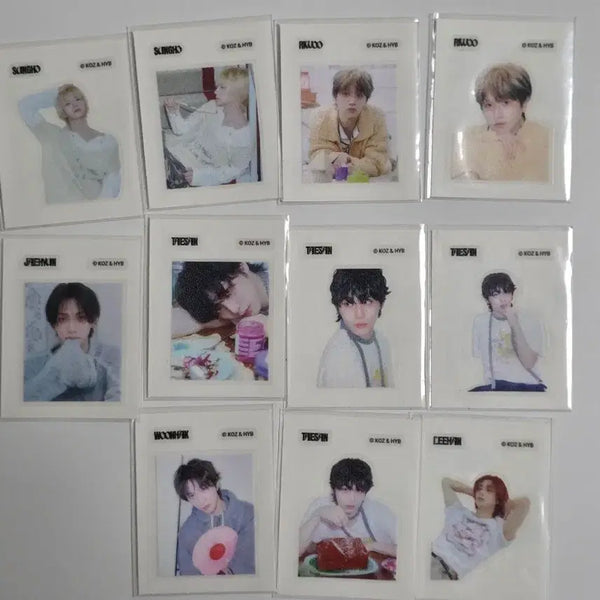 [BUNJANG] BOYNEXTDOOR Home Apple Cream Bread POB Bundle Set (Taesan Full Set) / 보이넥스트도어 보넥도 홈 애플크림빵 띠부씰 일괄 11장 (태산 풀세트, 올클)