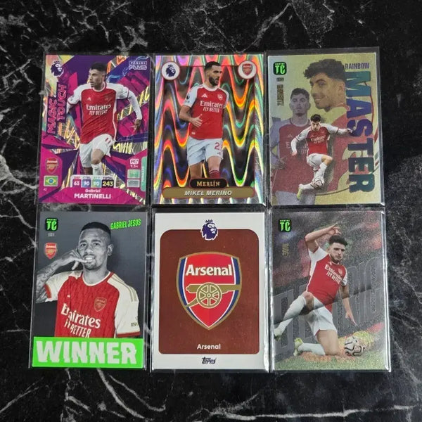 [BUNJANG] Arsenal Football Cards Bundle (Saka, Rice, Gabriel Jesus) / 아스날 축구 카드 6장 (마르티넬리, 라이스, 가브리엘 제주스 등)
