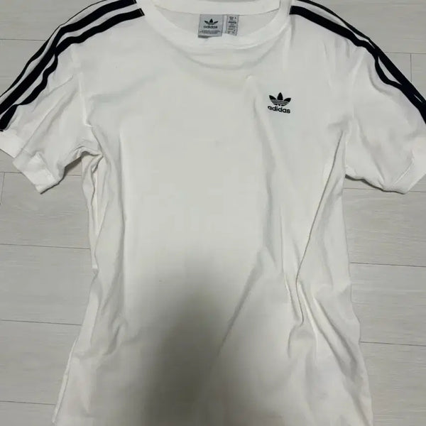 [BUNJANG] Adidas 3-Stripes Short Sleeve T-Shirt White / 아디다스 삼선 반팔 티셔츠