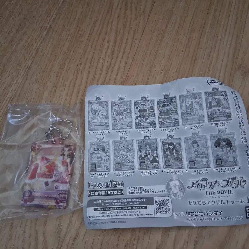 [BUNJANG] Katsupara Dress Coord Acrylic Gacha Charm / 카츠파라 드레스 코디 아크릴 가챠