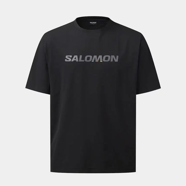 [BUNJANG] Salomon Logo Short Sleeve T-Shirt Black / 살로몬 반팔 티셔츠 블랙