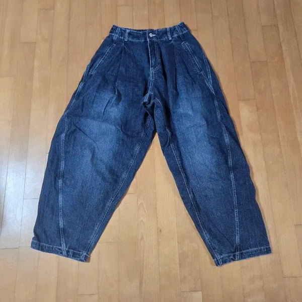 [BUNJANG] Ellume Balloon Fit Denim Pants Dark Blue Size 44 / 엘무드 벌룬핏 데님 팬츠 진청 44사이즈
