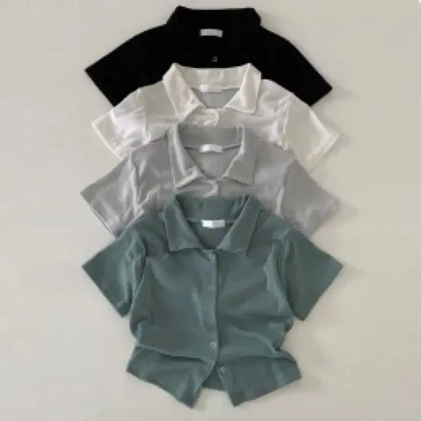 [BUNJANG] Ablely Kara Crop Cardigan (Sky Blue) / 에이블리 카라 크롭 가디건 소라색