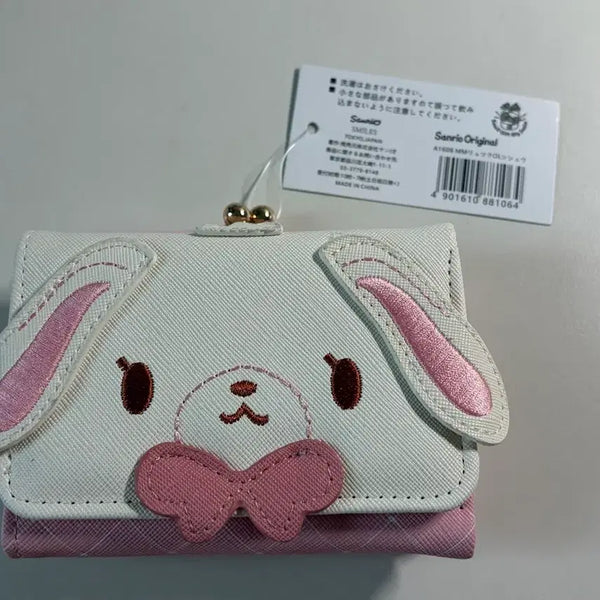 [BUNJANG] Sanrio Sugarbunnies Face Bi-fold Wallet / (새상품) 산리오 슈가바니즈 지갑 페이스 반지갑 슈가바니 시로우사 지갑 판매 미사용