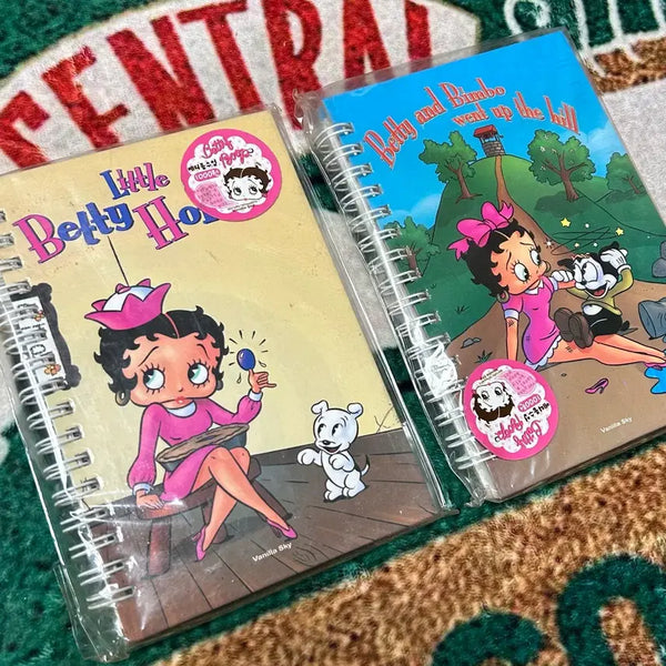 [BUNJANG] Betty Boop Spring Notebook / 고전문구 베티붑 스프링 수첩