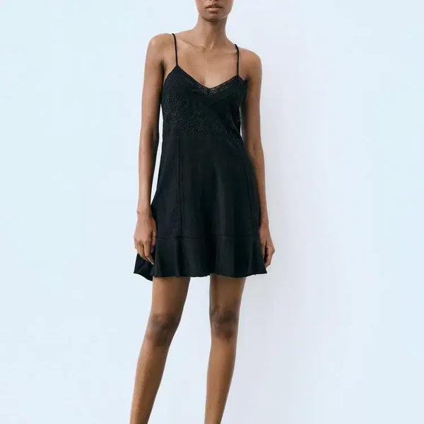 [BUNJANG] Zara Lace Embroidered Dress / [택달린] 자라 레이스 자수 원피스