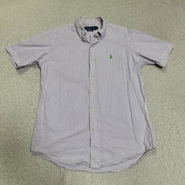 [BUNJANG] Polo Ralph Lauren Striped Short Sleeve Shirt Size 40 / 폴로 랄프로렌 반팔 셔츠 스트라이프 40