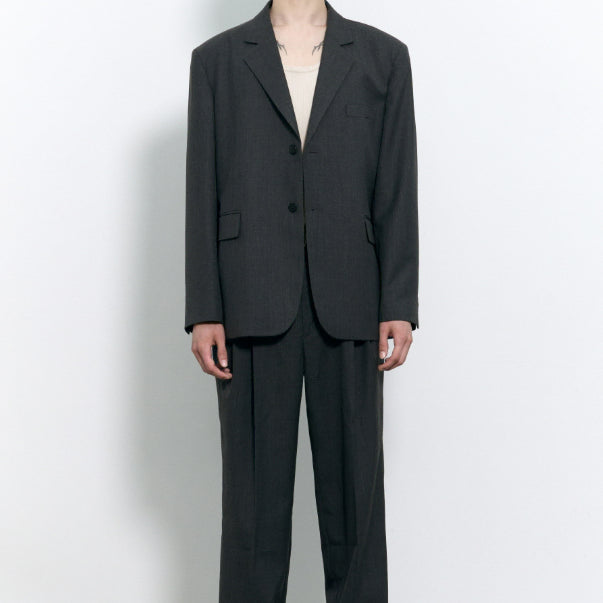 [BUNJANG] INSILENCE Dark Gray Blazer and Pants Set / L/M)인사일런스 블레이저, 팬츠 다크그레이 셋업