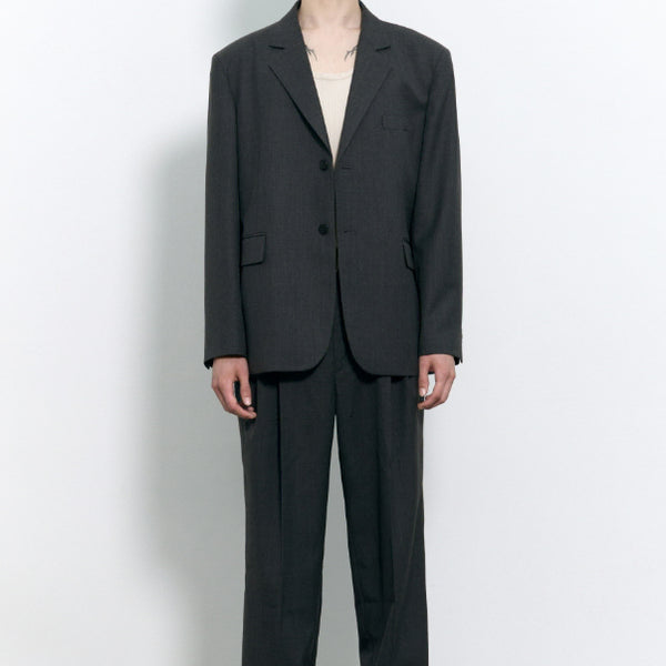 [BUNJANG] INSILENCE Dark Gray Blazer and Pants Set / L/M)인사일런스 블레이저, 팬츠 다크그레이 셋업