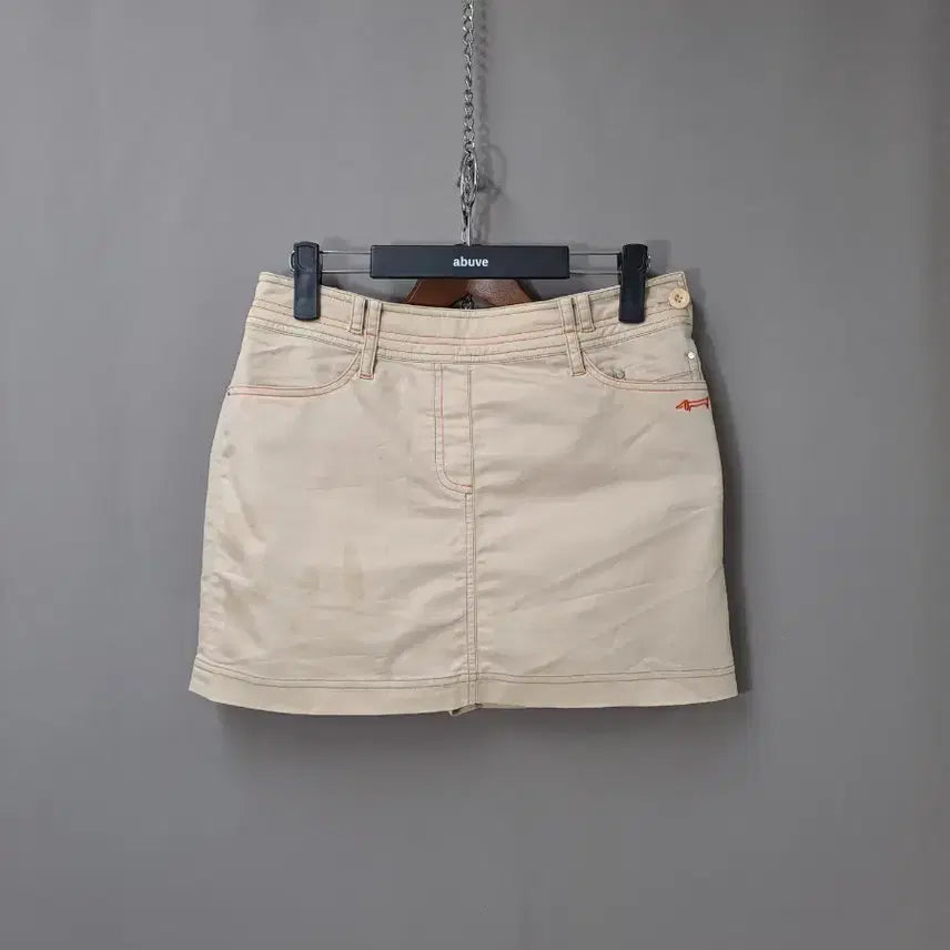 [BUNJANG] Louis Castel Beige Cargo Culottes Skirt / 루이까스텔 베이지색 카고 치마바지