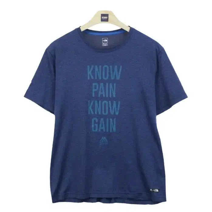 [BUNJANG] The North Face Round Short Sleeve T-Shirt Men's Size 105 Navy / 22470 노스페이스 라운드 반팔티 105 남자 티셔츠 브랜구제