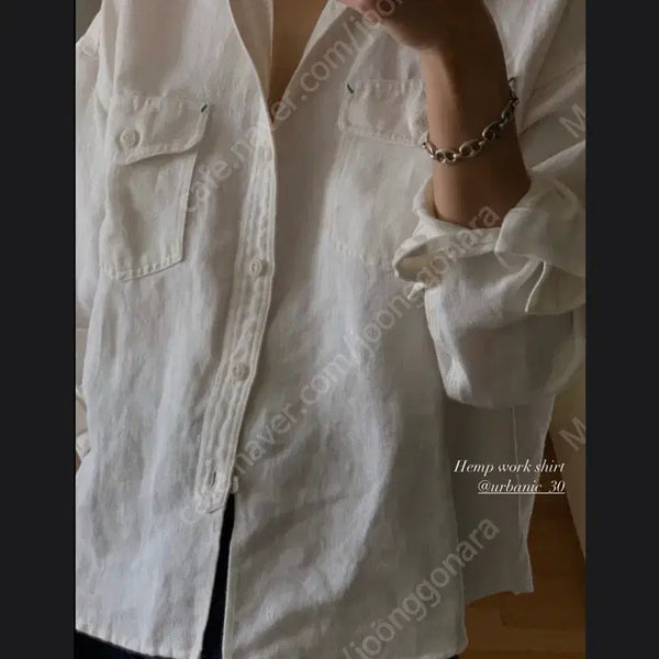 [BUNJANG] URBANIC30 Hemp Work Shirt / 얼바닉30 hemp work shirt