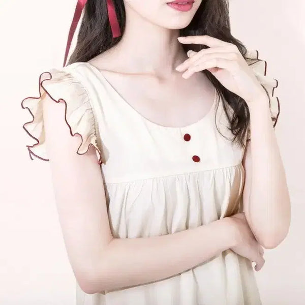 [BUNJANG] MAYLA Classic Frill Dress Mori Girl Lolita Homewear / MAYLA 클래식 프릴 원피스 빈티지 모리걸 로리타 홈웨어 공주잠옷