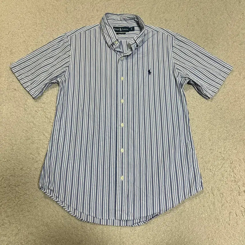 [BUNJANG] Polo Ralph Lauren Striped Short Sleeve Shirt M / 폴로 랄프로렌 반팔 셔츠 스트라이프 m