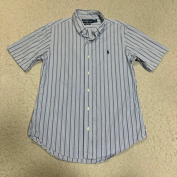 [BUNJANG] Polo Ralph Lauren Striped Short Sleeve Shirt M / 폴로 랄프로렌 반팔 셔츠 스트라이프 m