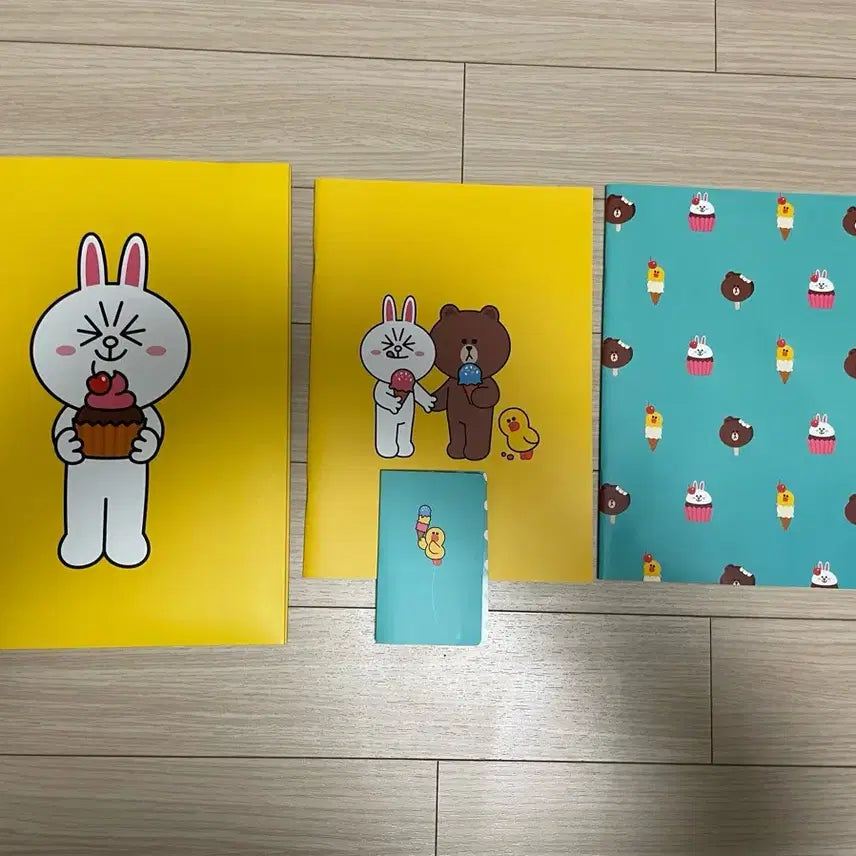 [BUNJANG] LINE FRIENDS File, Notebook, Post-it Set / 라인프렌즈 화일,노트 세트,포스트잇