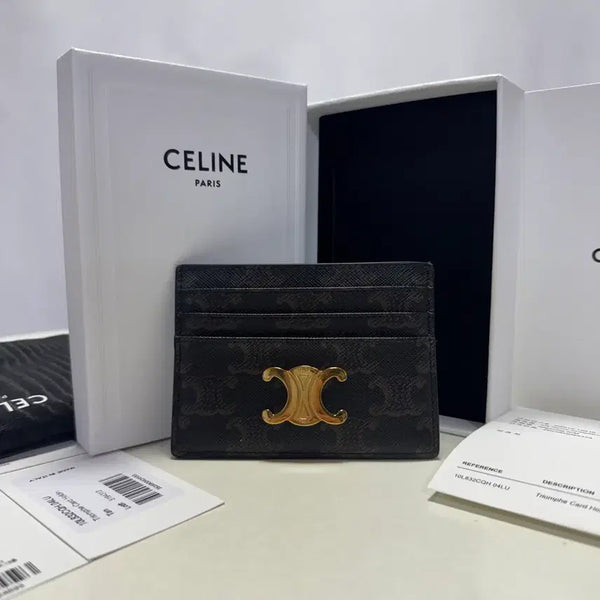 [BUNJANG] Celine Triomphe Canvas Card Holder / 셀린느 트리옹프 캔버스 카드지갑