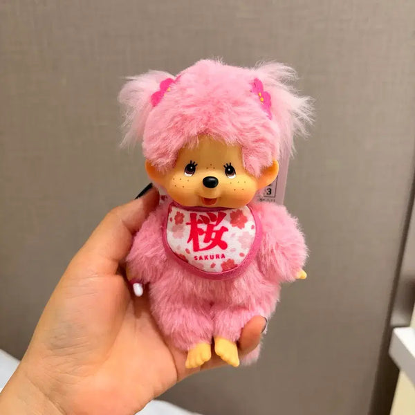 [BUNJANG] Monchhichi Cherry Blossom Monchhichi Keychain Girl / 몬치치 체리 블라썸 몬치치 키체인 걸