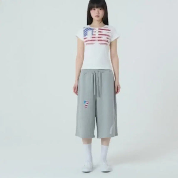 [BUNJANG] aeae TRUNK Layered Sweatshorts Grey / aeae TRUNK LAYERED SWEATSHORTS 그레이