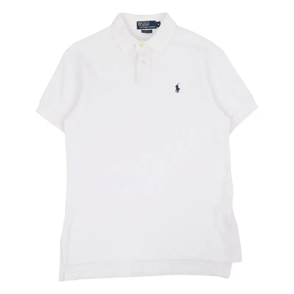 [BUNJANG] Polo Ralph Lauren White Custom Fit Polo Shirt / 폴로랄프로렌 화이트 커스텀핏 카라 티셔츠