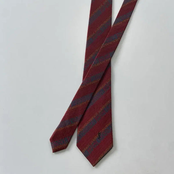 [BUNJANG] Saint Laurent YSL Simple Logo 8cm Silk Necktie / 입생로랑(YSL)명품 정품 심플로고 넥타이 8cm