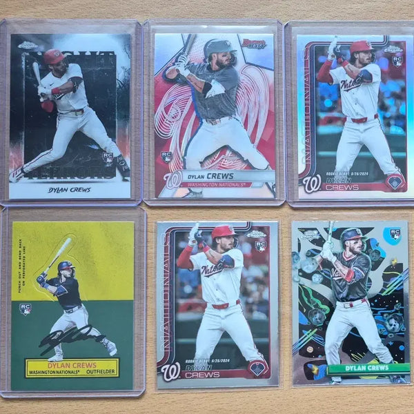 [BUNJANG] MLB Topps Chrome Star Chrome Dylan Crews Rookie Card Lot (6 Cards) / MLB 탑스크롬, 바우만 워싱턴 딜런 크루즈 루키카드 6장랏 판매합니다.